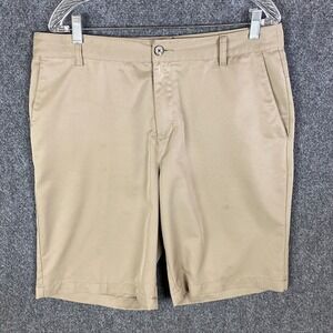 Adidas Golf Shorts Men's Size‎ 34 Adizero 100% Polyester Adults Beige